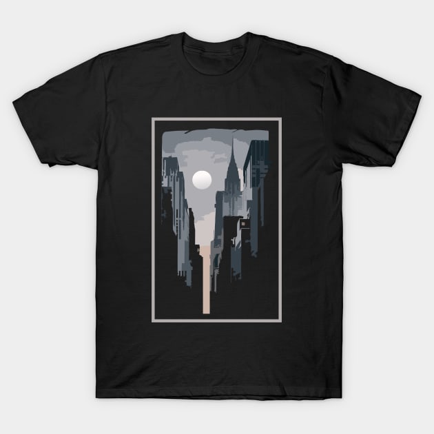 city grey T-Shirt by pilipsjanuariusDesign